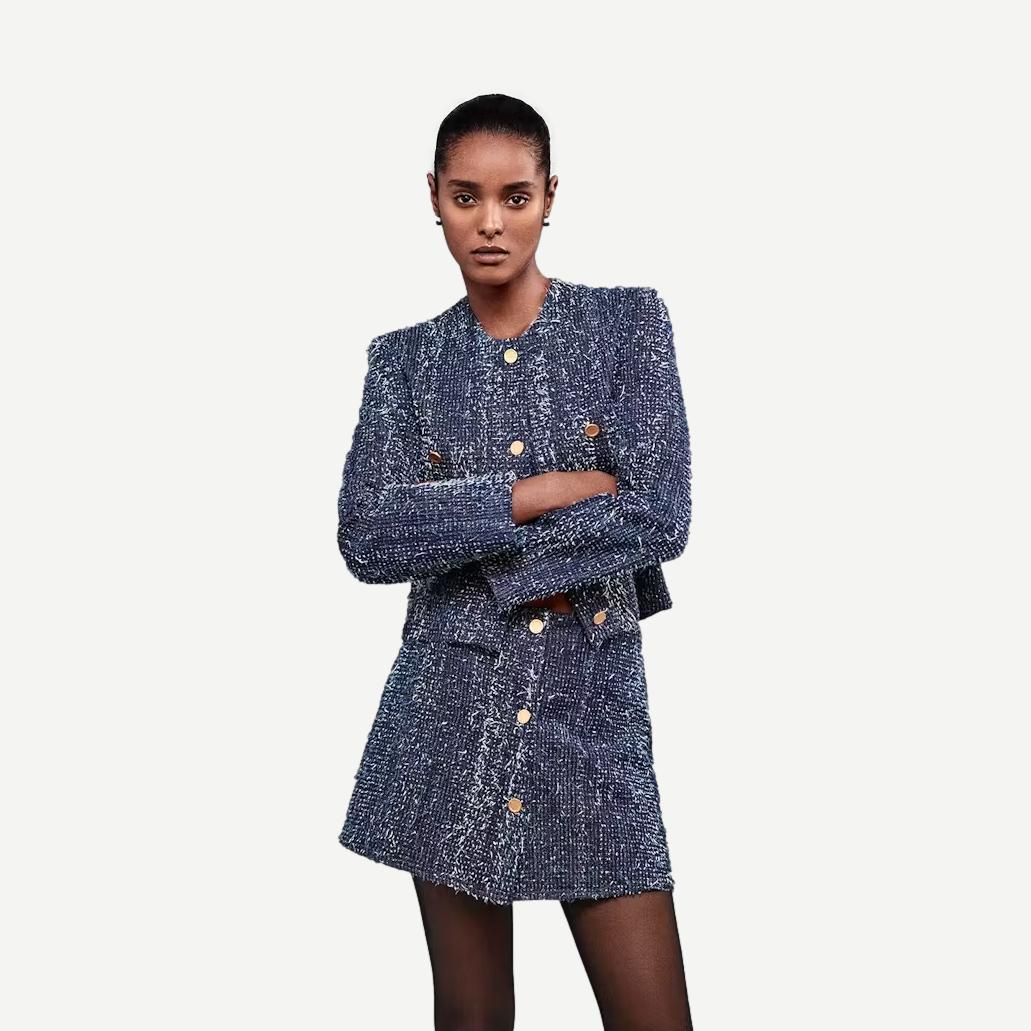 Denim Boucle Jacket - Magic - Galvanic.co