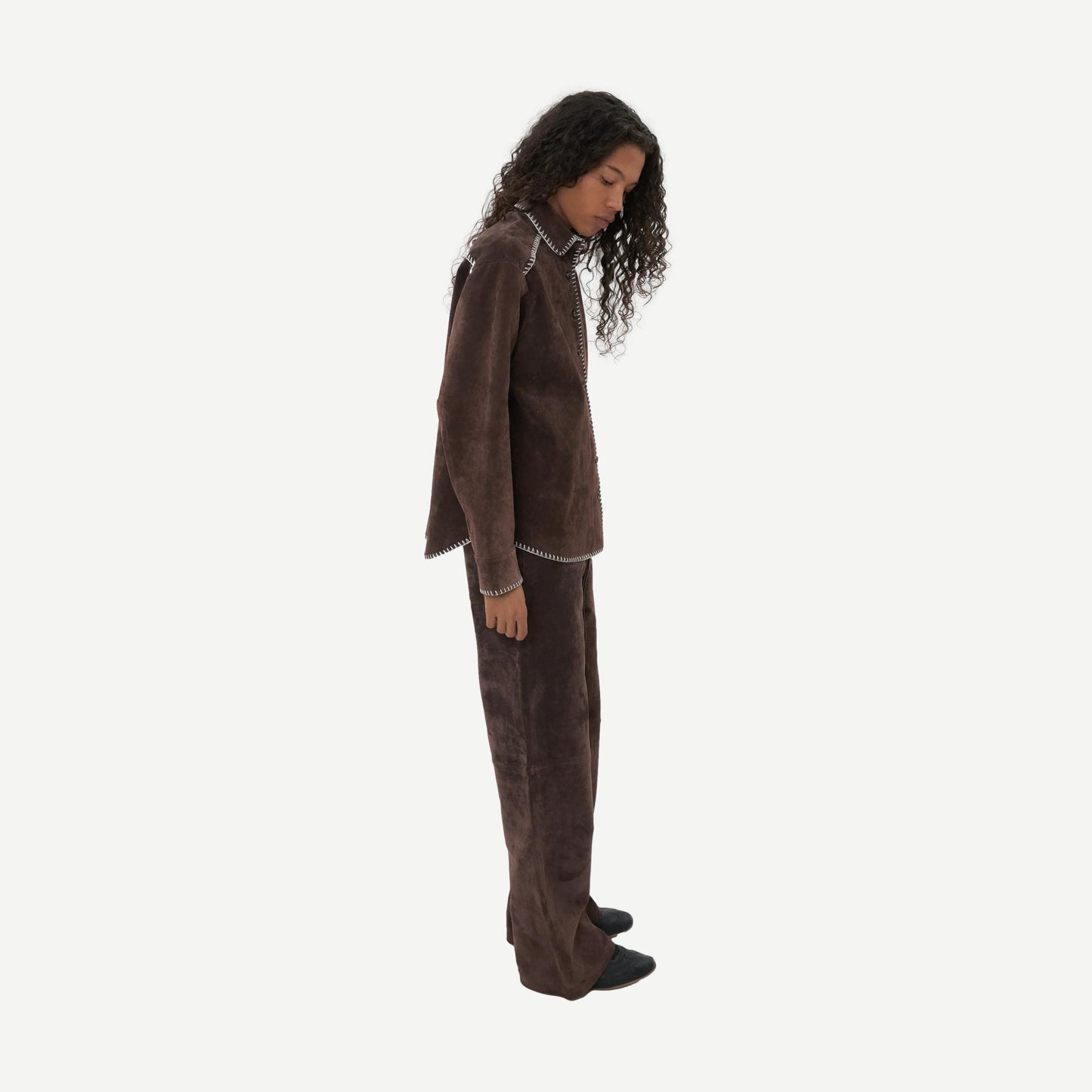 Western Shirt - Chocolate Brown
