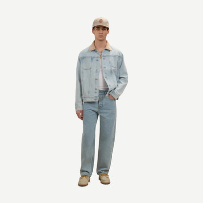 Washed Denim Jacket - Light Blue