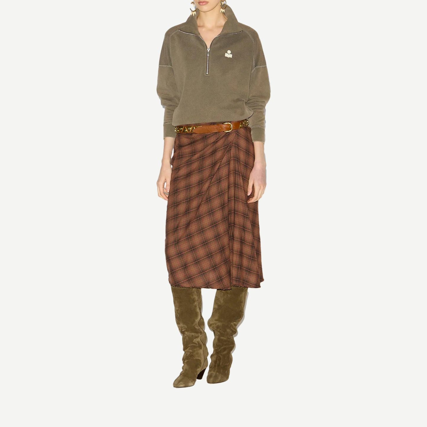 Ross Sweatshirt - Dark Bronze/Ecru