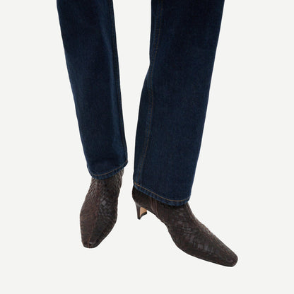 Wally Ankle Boot - Espresso Woven