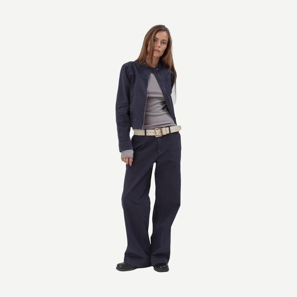 Car Jacket - Navy Canvas - Galvanic.co