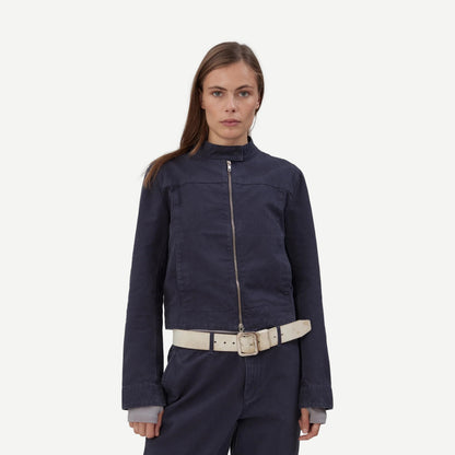 Car Jacket - Navy Canvas - Galvanic.co