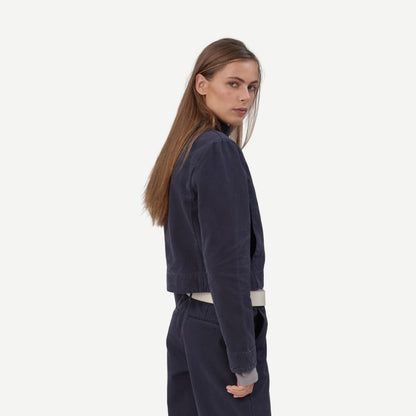 Car Jacket - Navy Canvas - Galvanic.co
