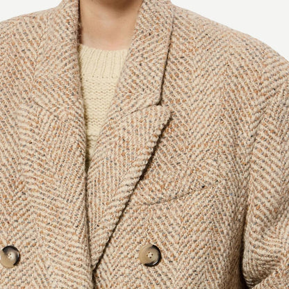 Pilda Coat - Beige - Galvanic.co