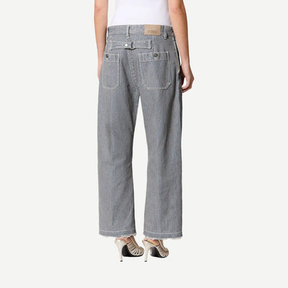 Ermina Pant - Blue/White