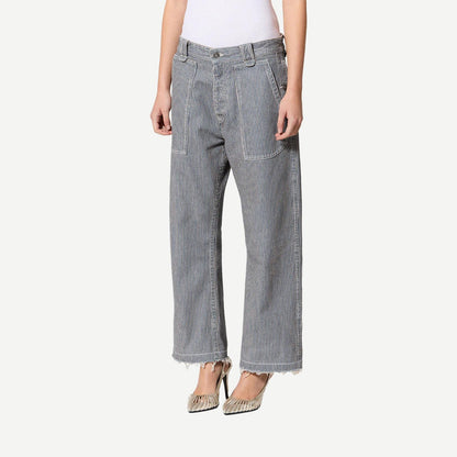 Ermina Pant - Blue/White