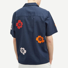 Didcot SS Shirt Applique Floral - Navy - Galvanic.co