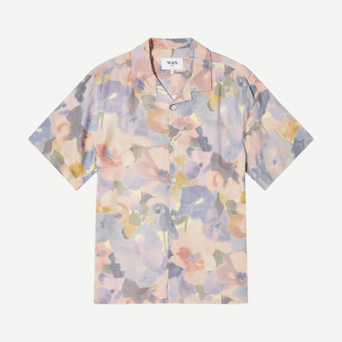 Didcot SS Shirt Botanic - Blue/Pink - Galvanic.co
