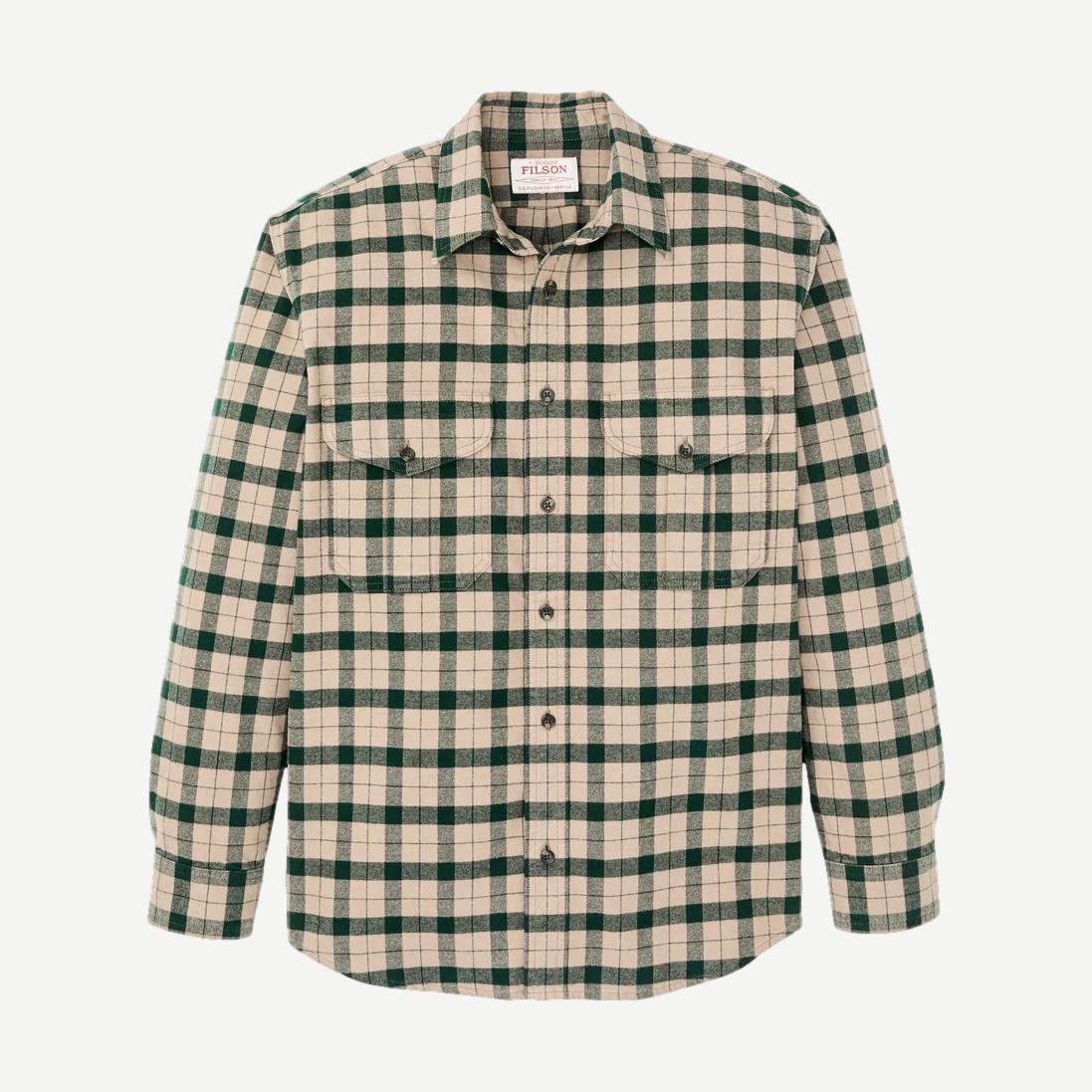 Alaskan Guide Shirt - Oatmeal / Pine Plaid - Galvanic.co