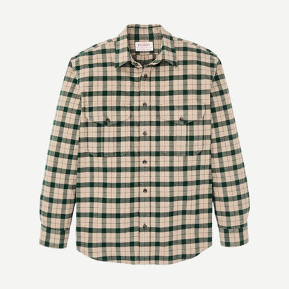 Alaskan Guide Shirt - Oatmeal / Pine Plaid - Galvanic.co