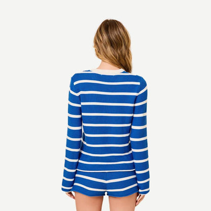 The Hudson Short - Olympian Blue Stripe