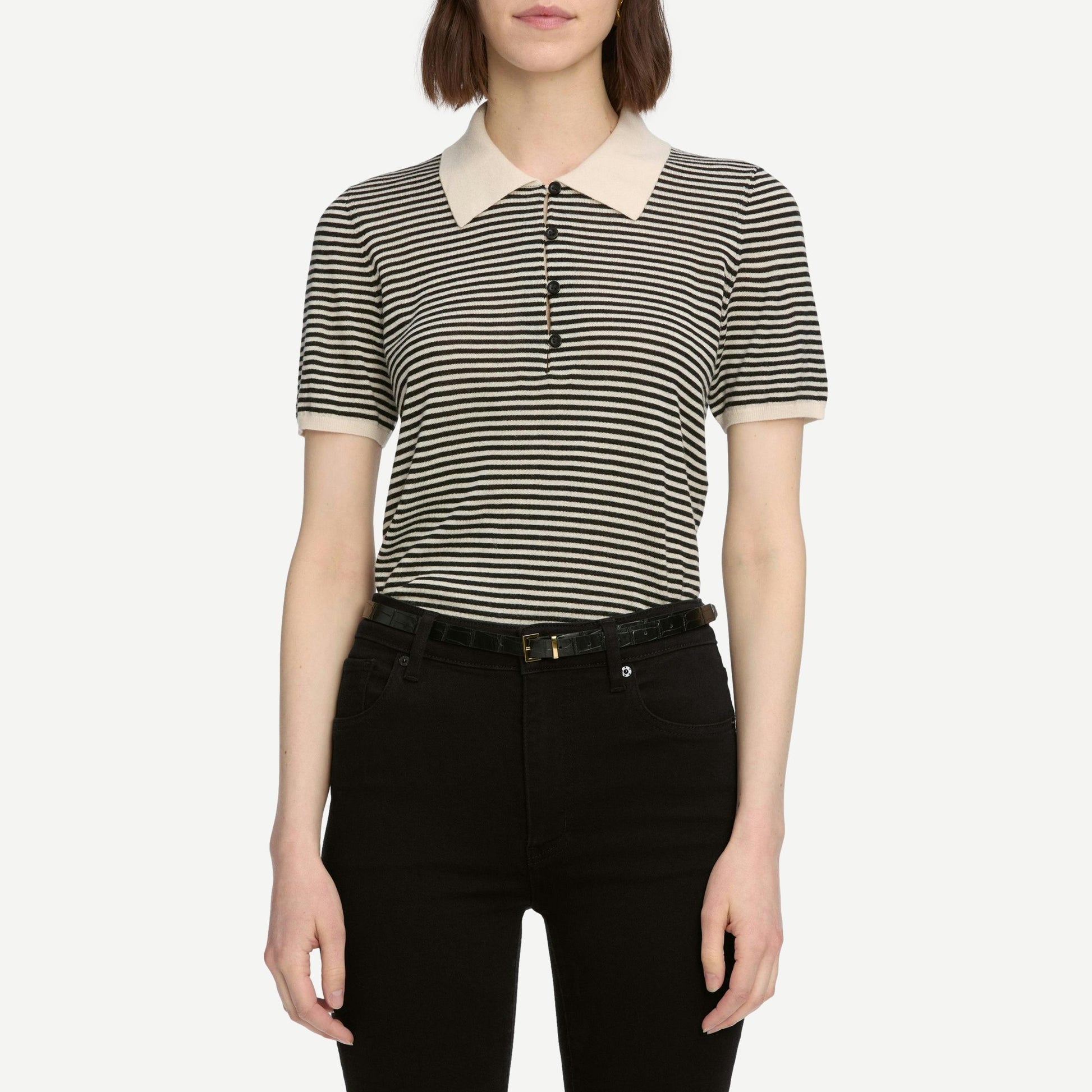 The Smart Polo - Cream Multi - Galvanic.co