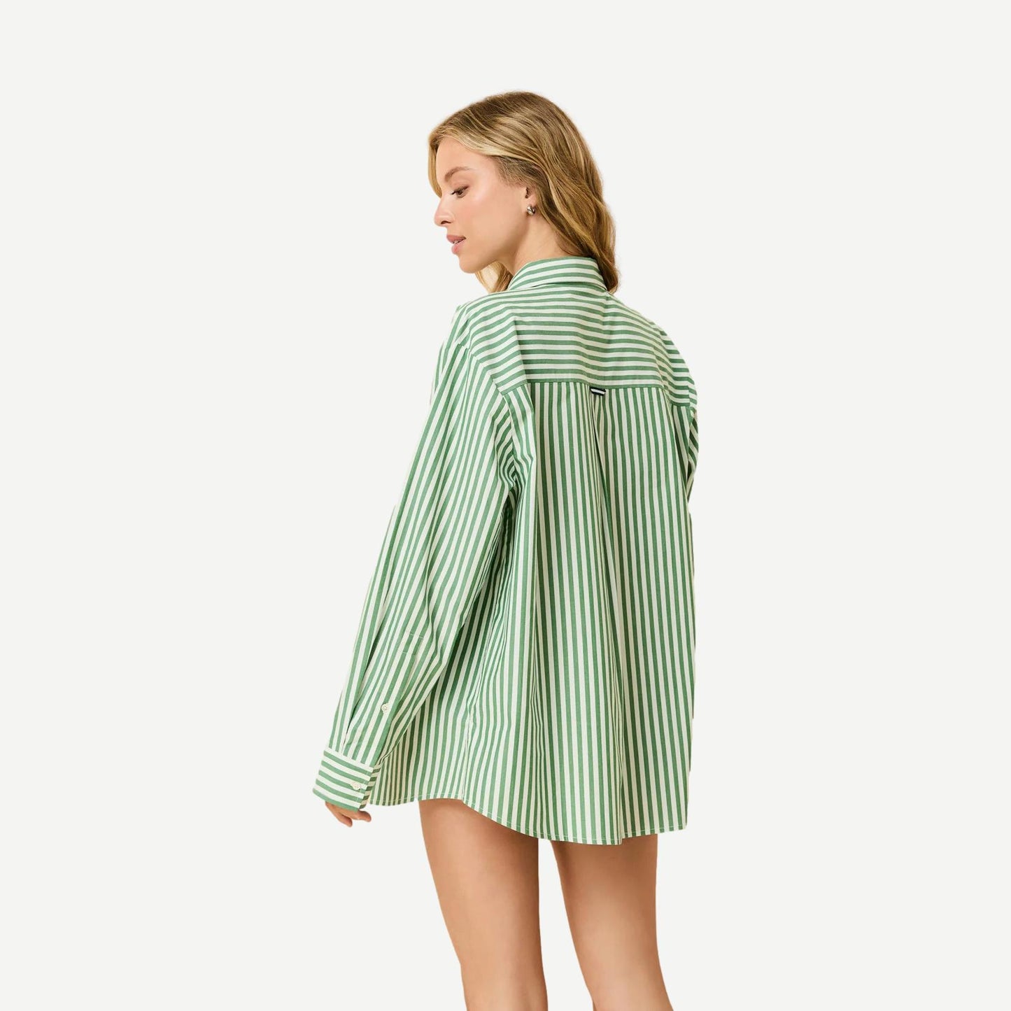The Avril Button Down - Tennis Green