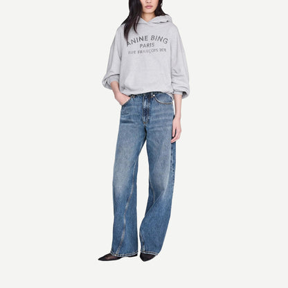 Harvey Sweatshirt Paris Stencil - Heather Grey