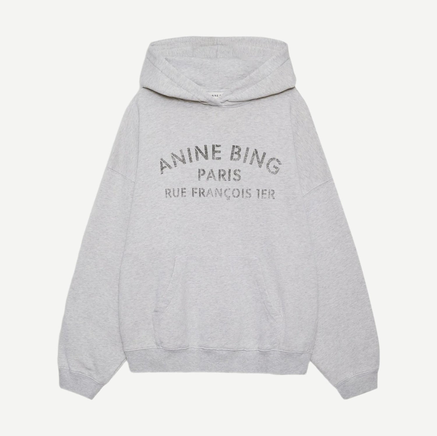 Harvey Sweatshirt Paris Stencil - Heather Grey - Galvanic.co