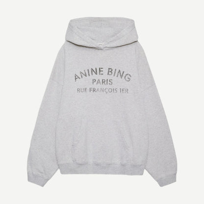 Harvey Sweatshirt Paris Stencil - Heather Grey