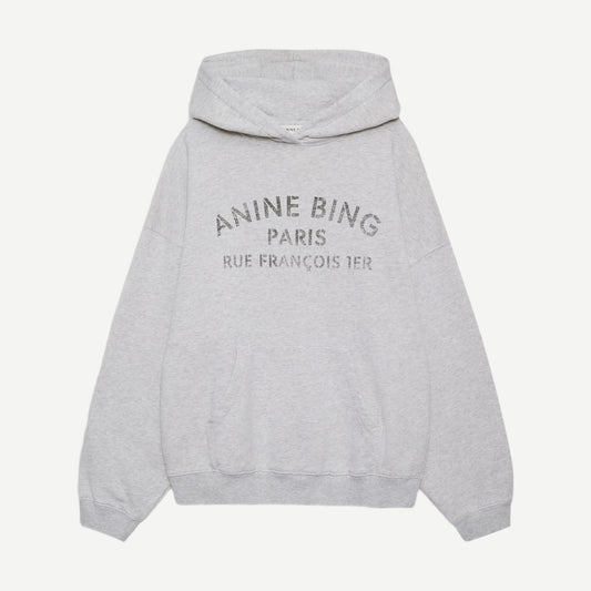 Harvey Sweatshirt Paris Stencil - Heather Grey
