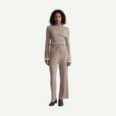 Ravena Rib Knit High Neck Top - Fungi - Galvanic.co