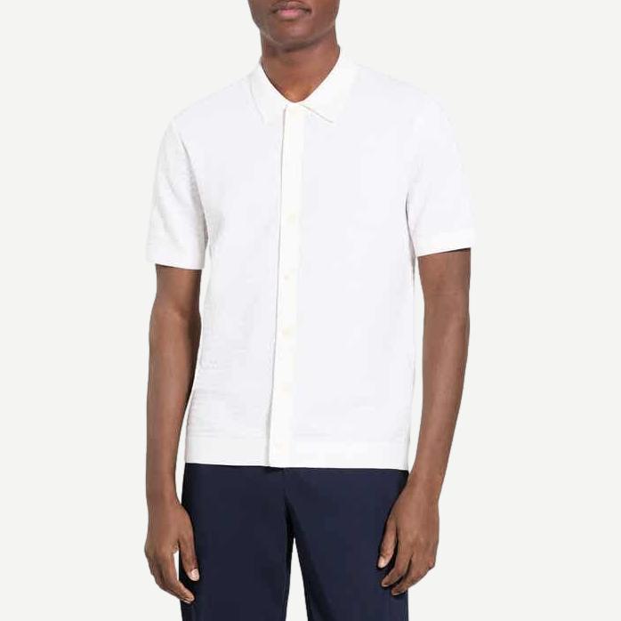Cairn SS Button Up - Winter Ivory - Galvanic.co