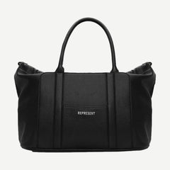 Leather Holdall - Jet Black - Galvanic.co