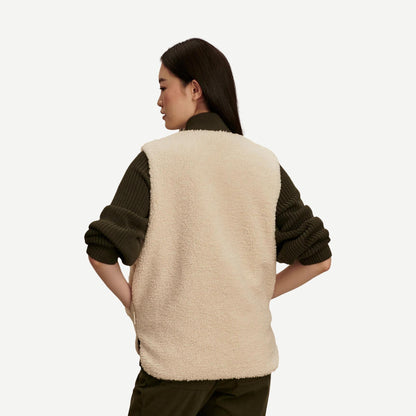 Audrea Reversible Gilet - Sandshell/Forest Night