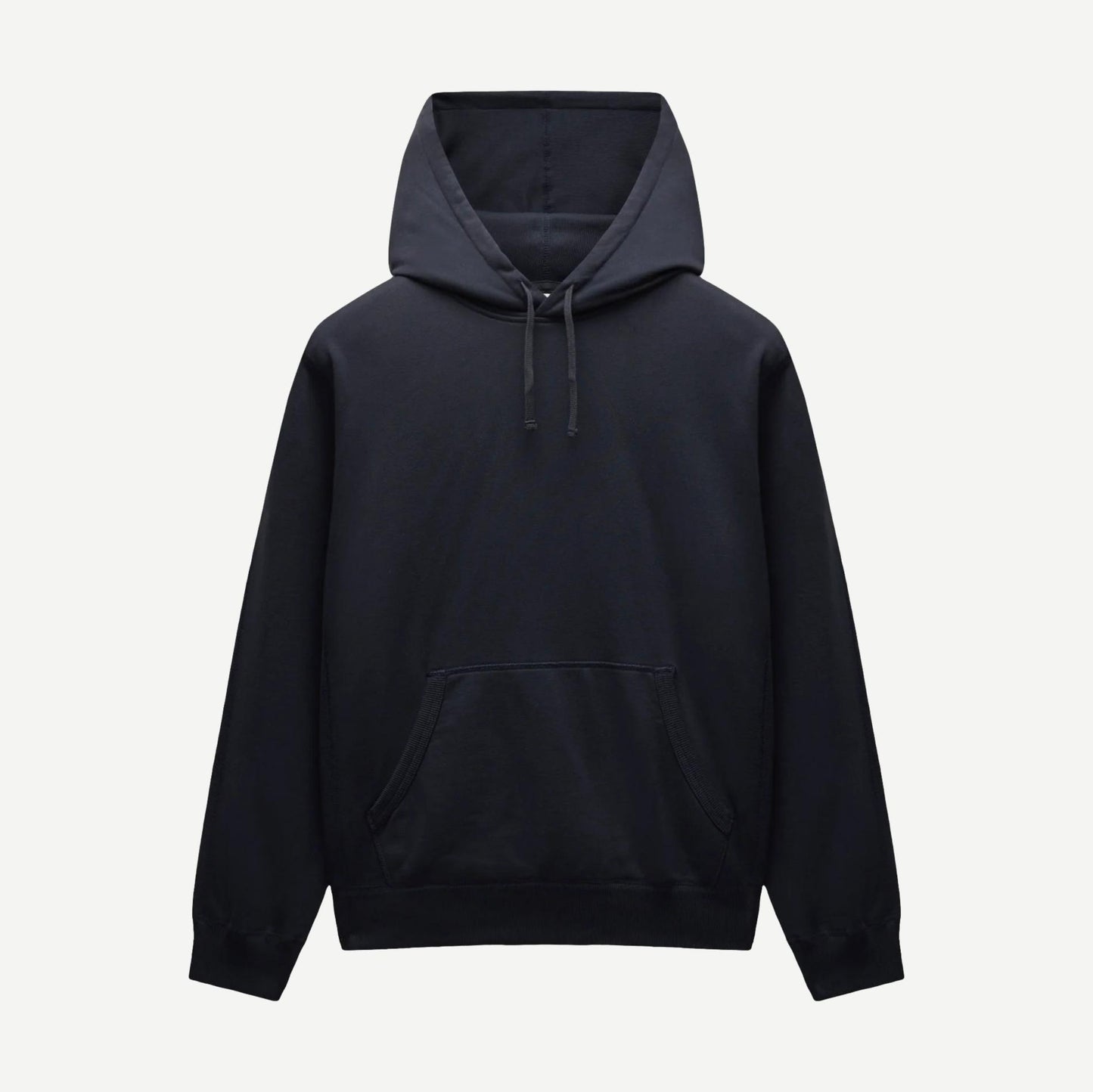 Knit Midweight Terry Standard Hoodie - Navy - Galvanic.co