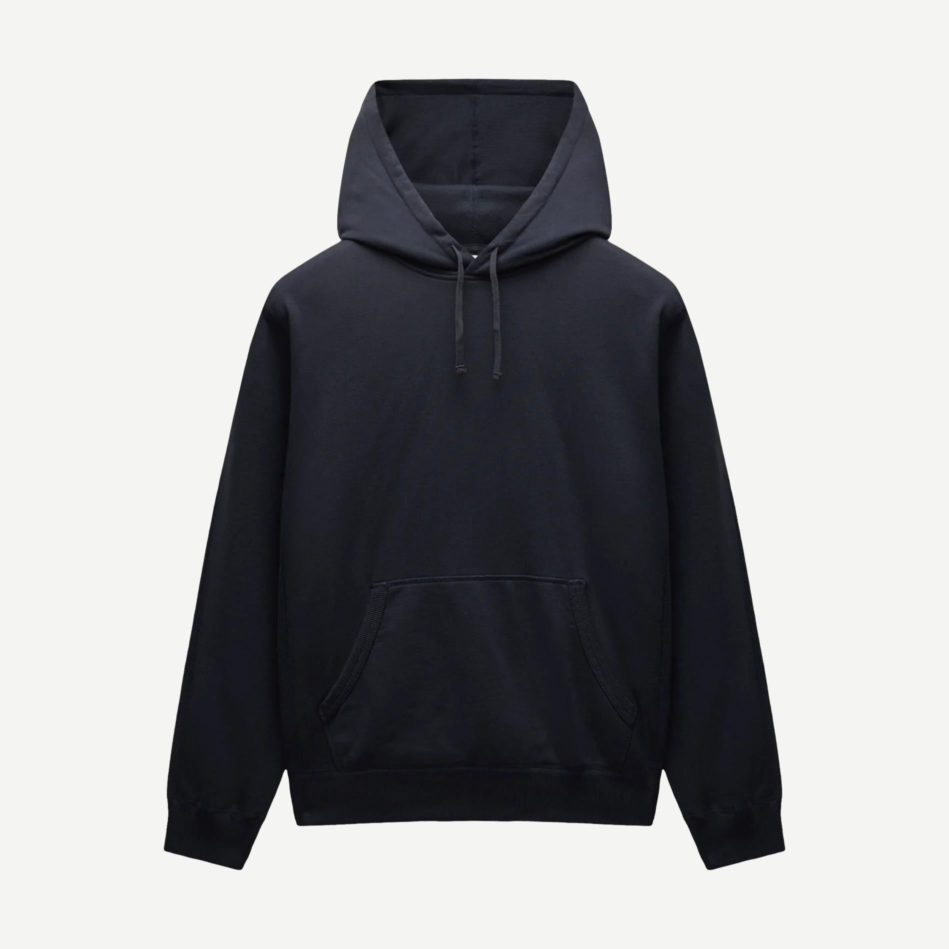 Knit Midweight Terry Standard Hoodie - Navy - Galvanic.co