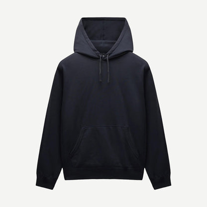 Knit Midweight Terry Standard Hoodie - Navy - Galvanic.co
