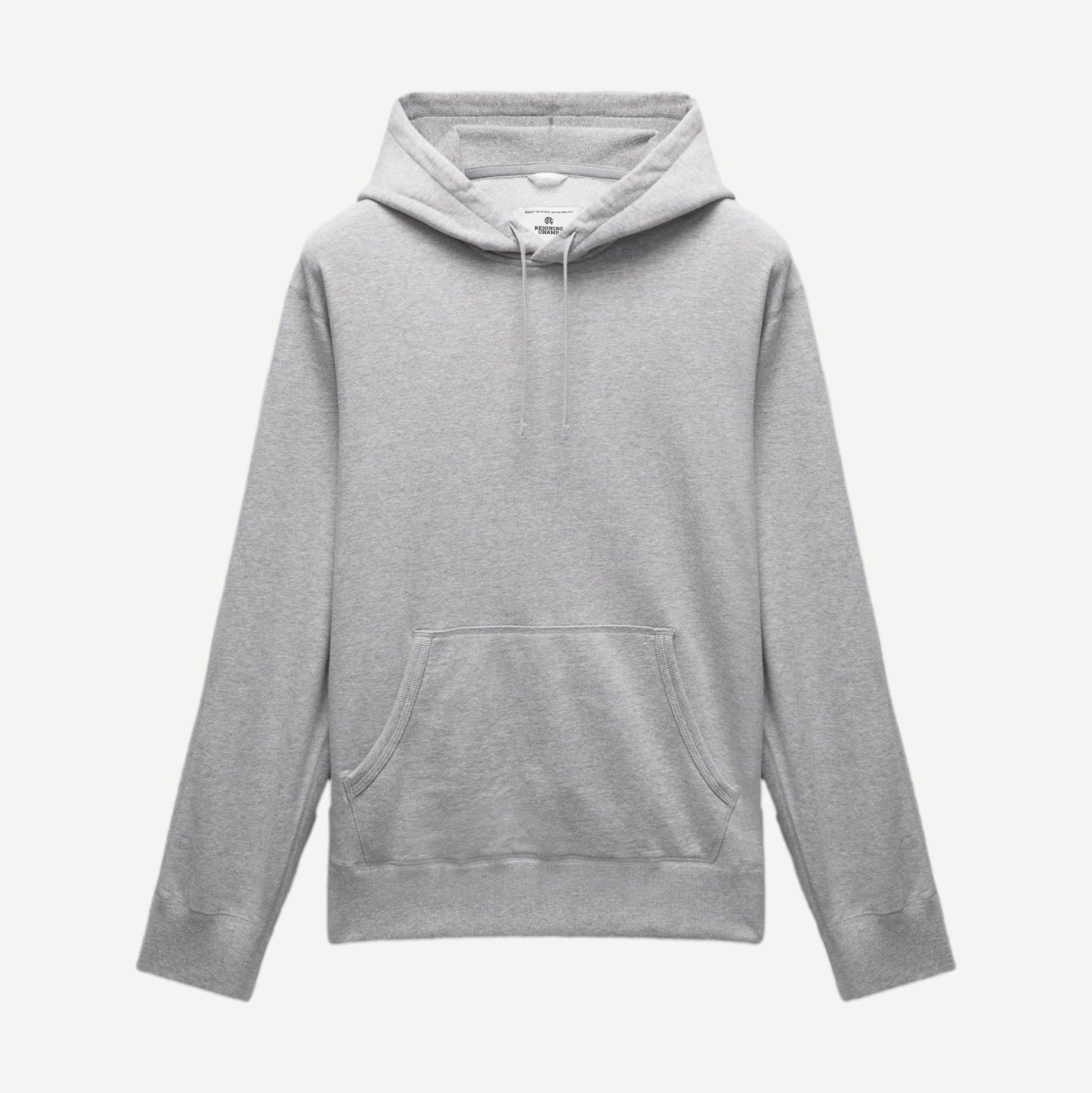 Knit Midweight Terry Standard Hoodie - Heather Grey - Galvanic.co