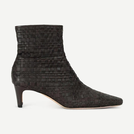 Wally Ankle Boot - Espresso Woven - Galvanic.co