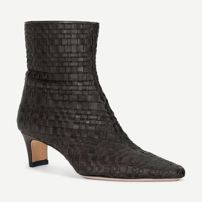 Wally Ankle Boot - Espresso Woven - Galvanic.co