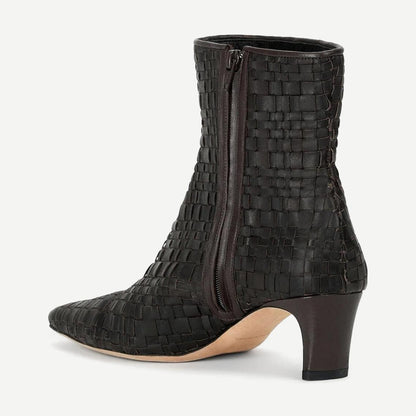 Wally Ankle Boot - Espresso Woven - Galvanic.co