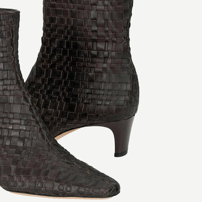 Wally Ankle Boot - Espresso Woven - Galvanic.co