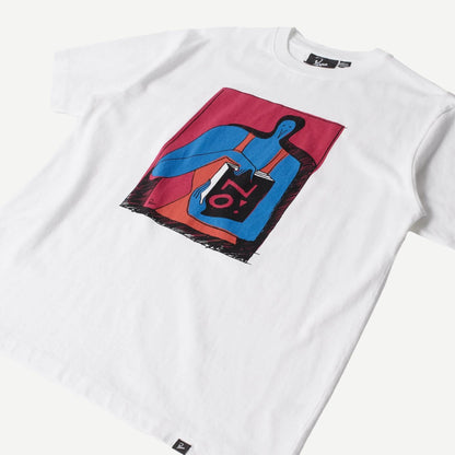 No Books T-Shirt - White - Galvanic.co