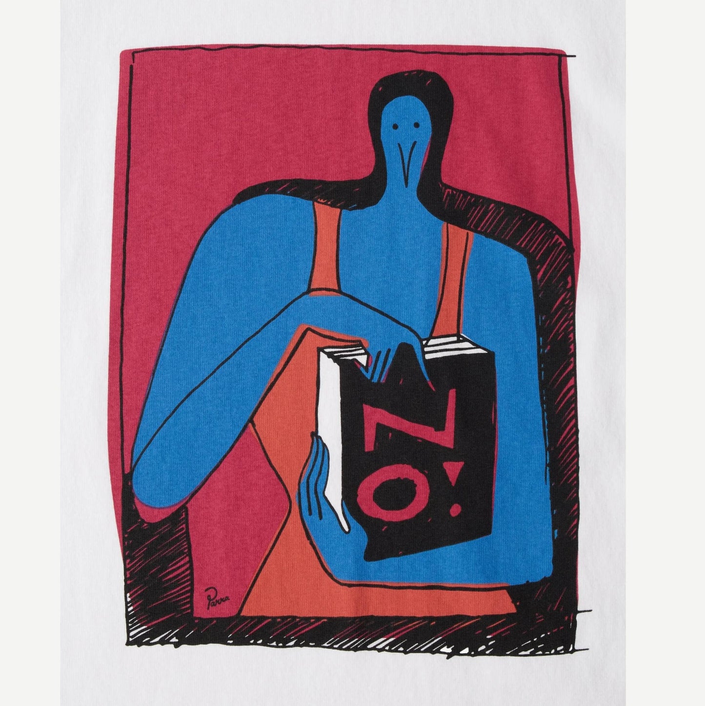 No Books T-Shirt - White - Galvanic.co