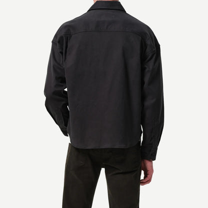 Shigoto Shirt in Cashmere Touch - Grey Green - Galvanic.co