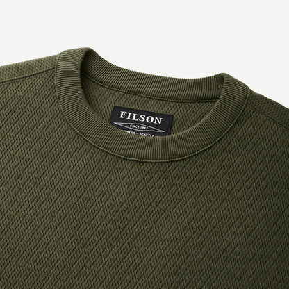 Waffle Knit Thermal Crewneck - Mossyrock - Galvanic.co