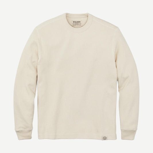 Waffle Knit Thermal Crewneck - Sand - Galvanic.co