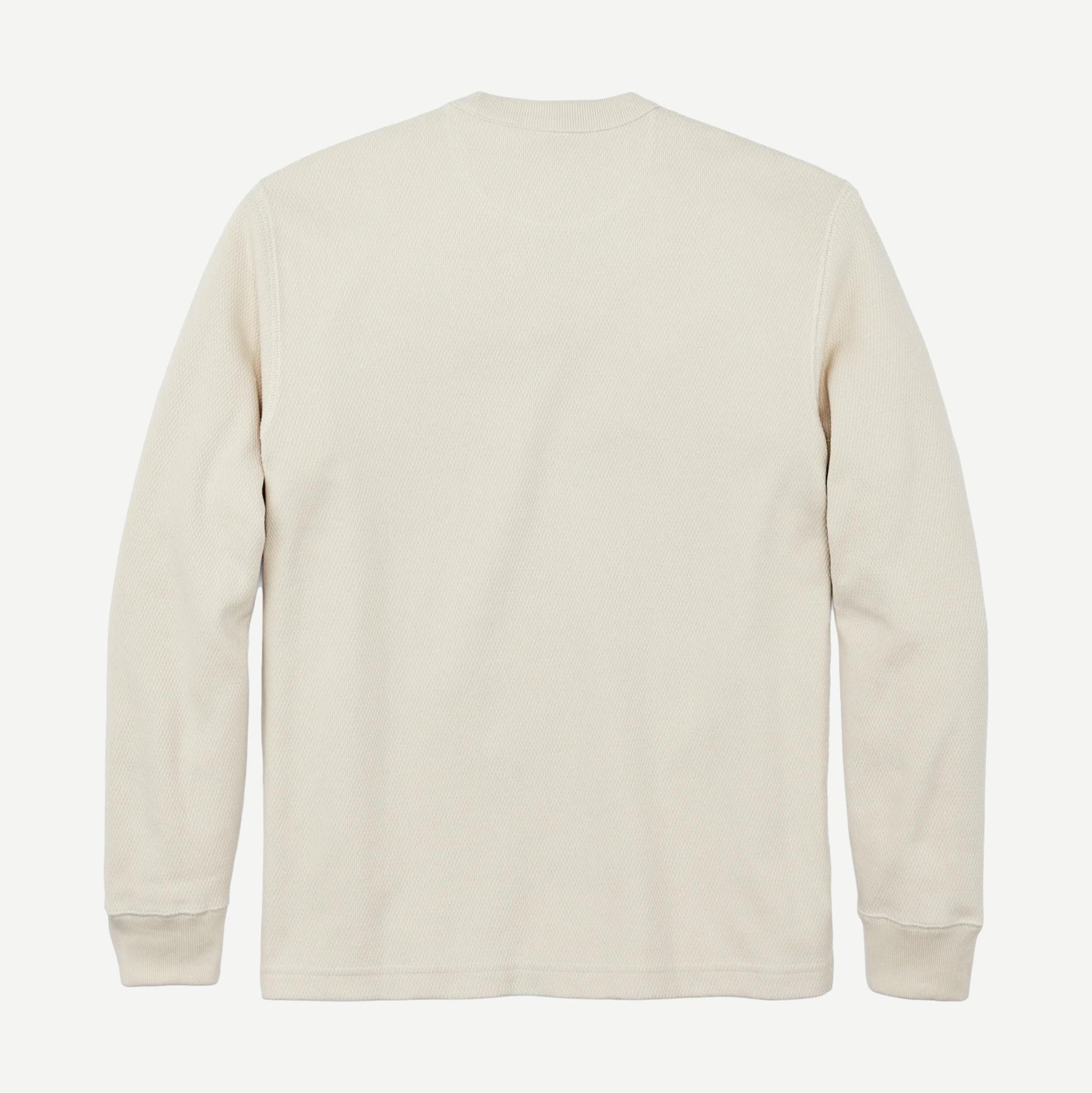 Waffle Knit Thermal Crewneck - Sand - Galvanic.co
