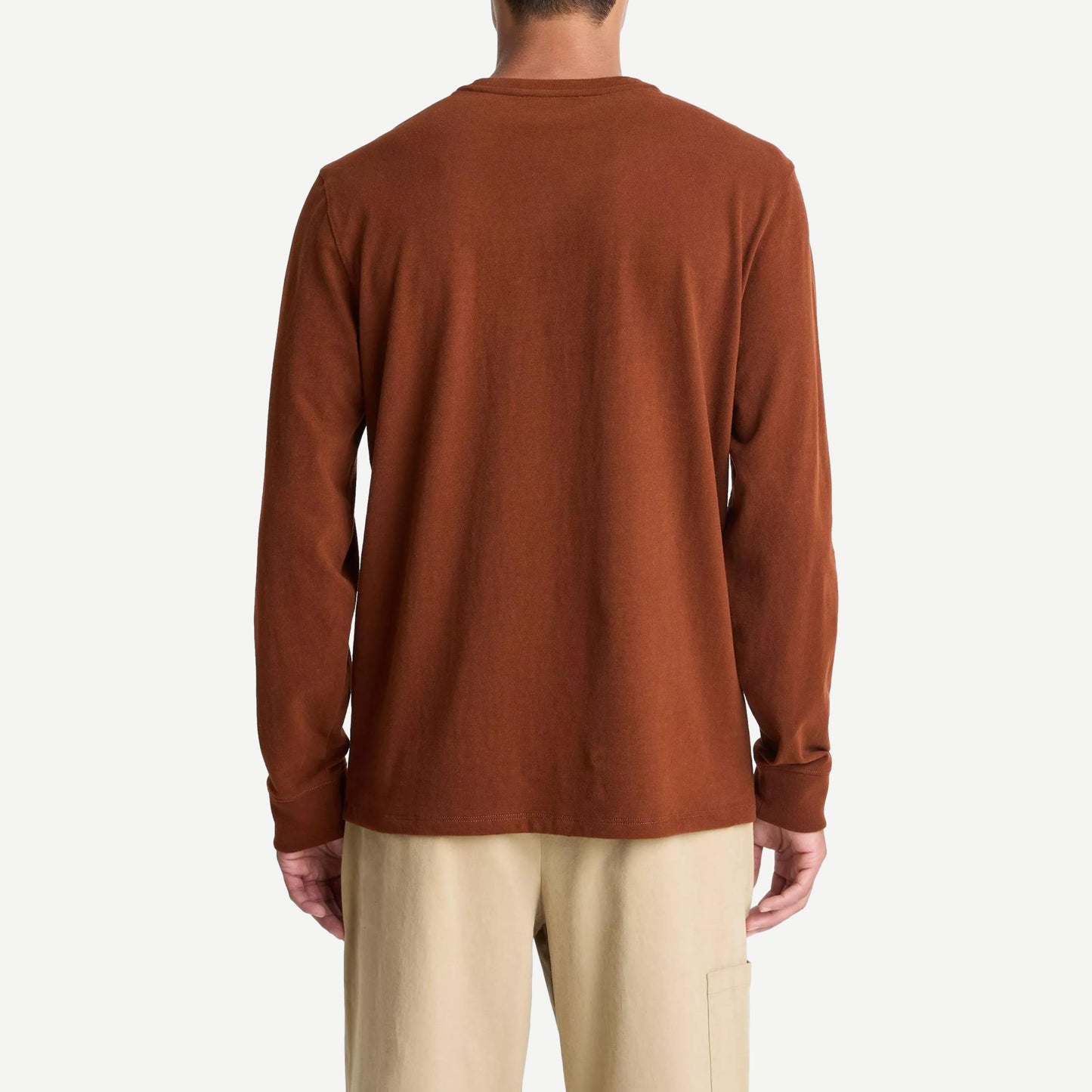 Sueded Jersey Pocket Crewneck - Copperhead - Galvanic.co