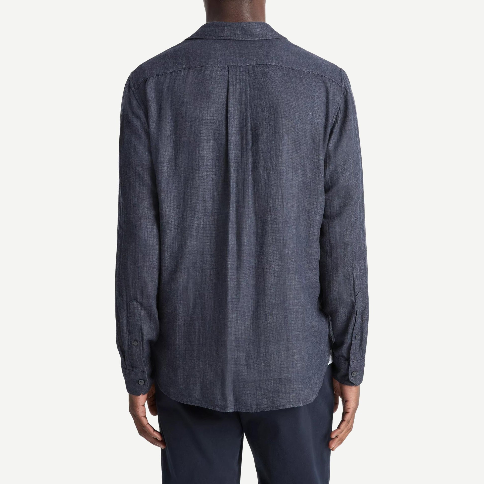 Heathered Double Face L/S Shirt - Coastal - Galvanic.co