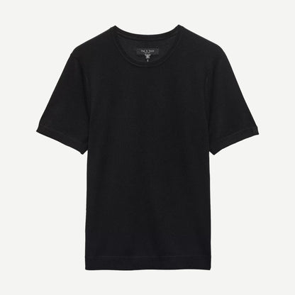 Aulton Knit SS Tee - Black - Galvanic.co