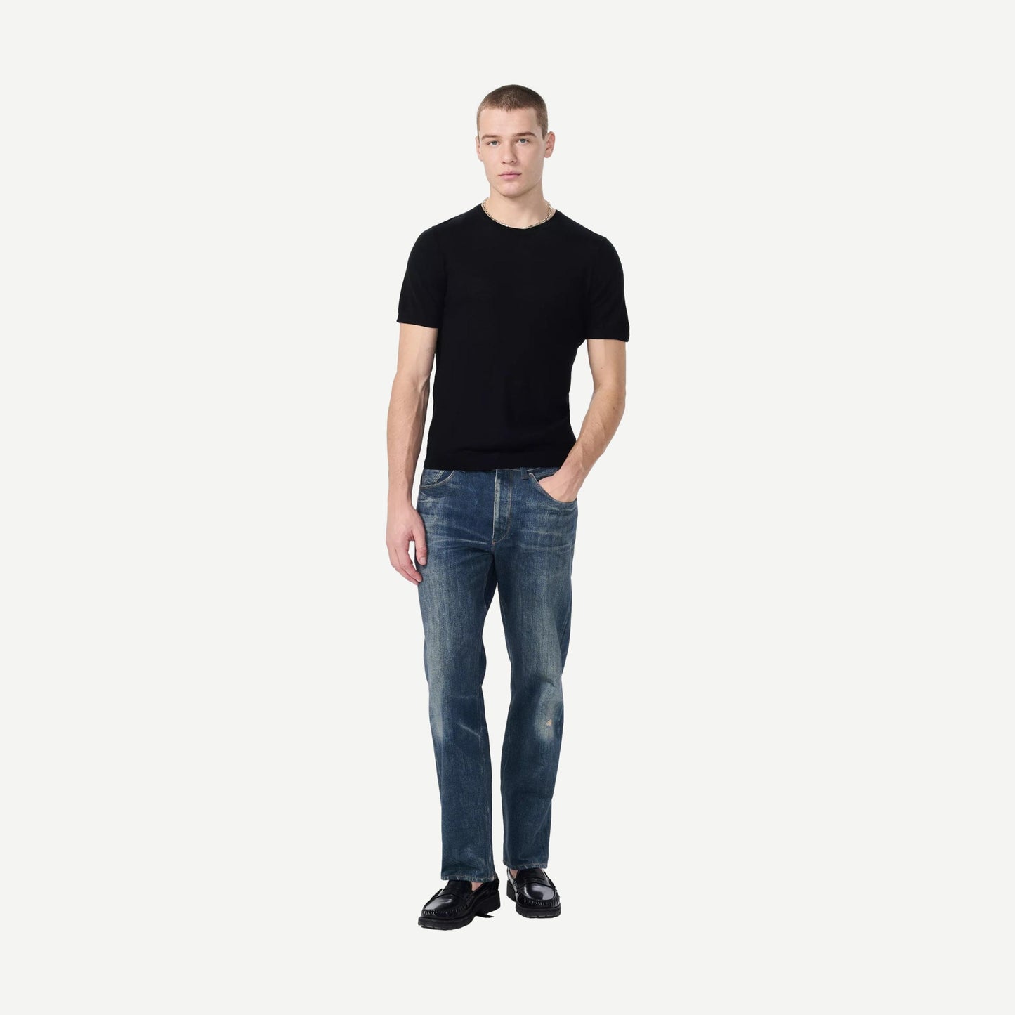 Aulton Knit SS Tee - Black - Galvanic.co