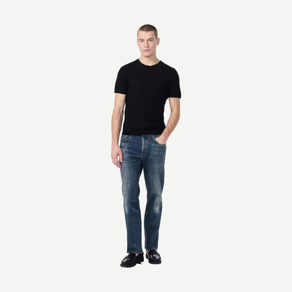 Aulton Knit SS Tee - Black - Galvanic.co