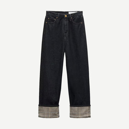 Shea Ankle Relaxed Straight With Cuff - Twilight Rinse Combo - Galvanic.co