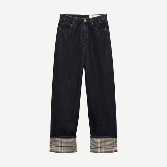 Shea Ankle Relaxed Straight With Cuff - Twilight Rinse Combo - Galvanic.co