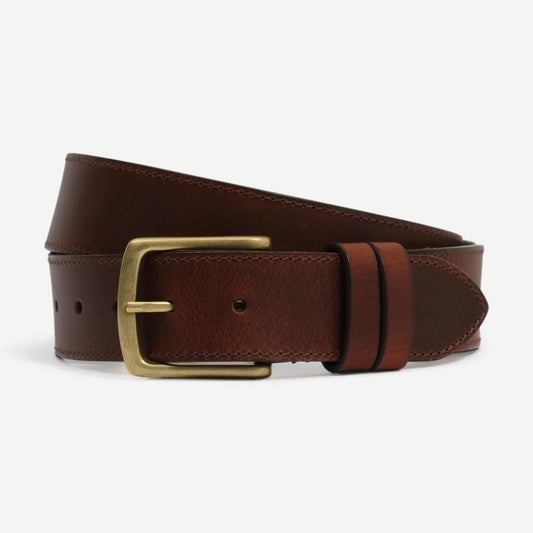 Paton Leather Belt - Brown - Galvanic.co