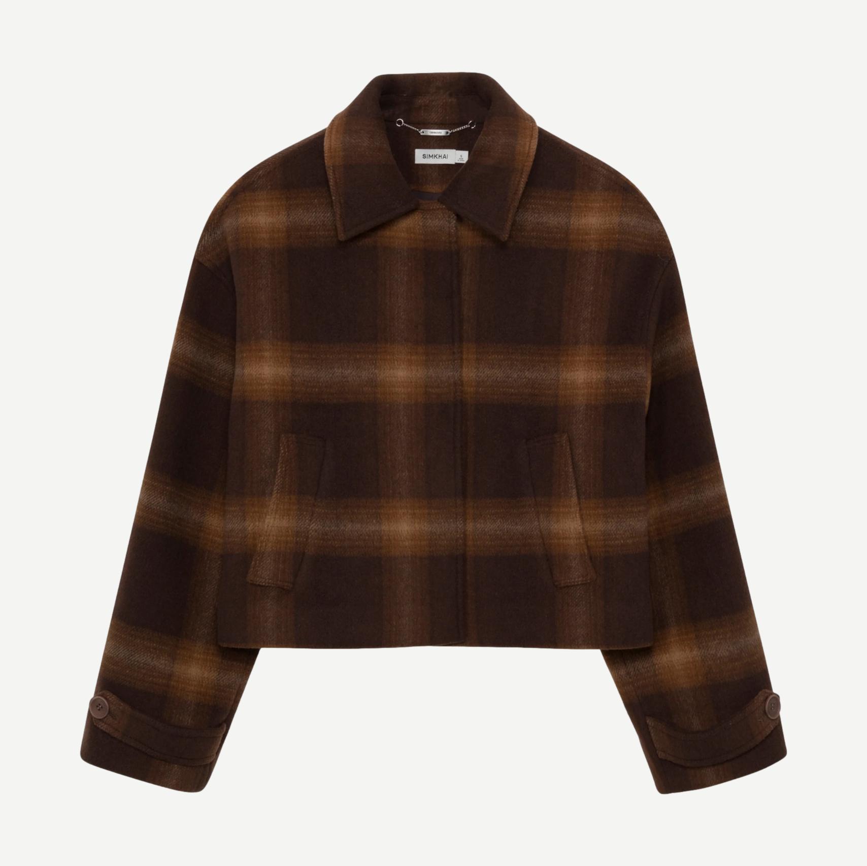 Colby Plaid Jacket - Chocolate Plaid - Galvanic.co