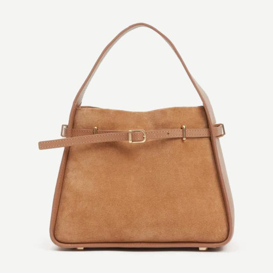 Cleo Small Suede Bucket Bag - Galvanic.co